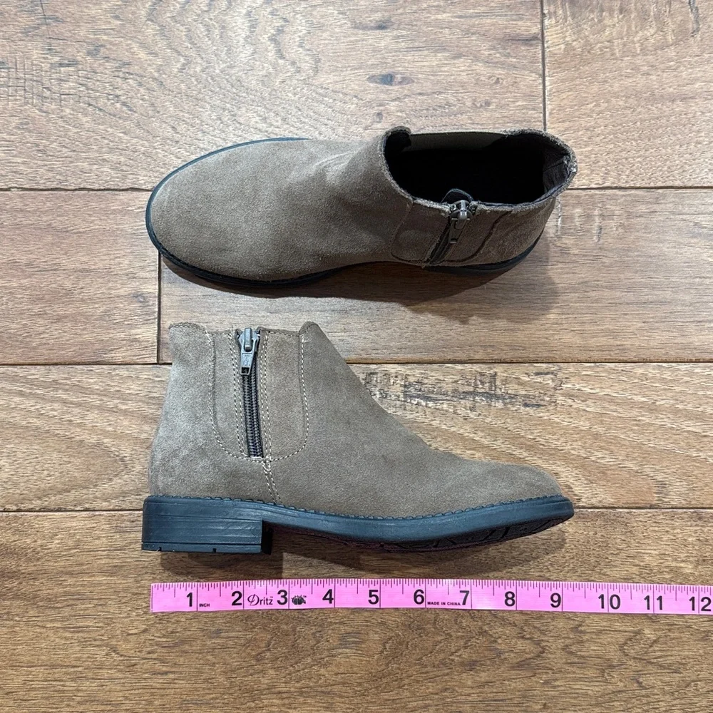 Enzo Tesoti Girls Brown Suede Ankle Boots - Size 32 Spain / US Girls 1
